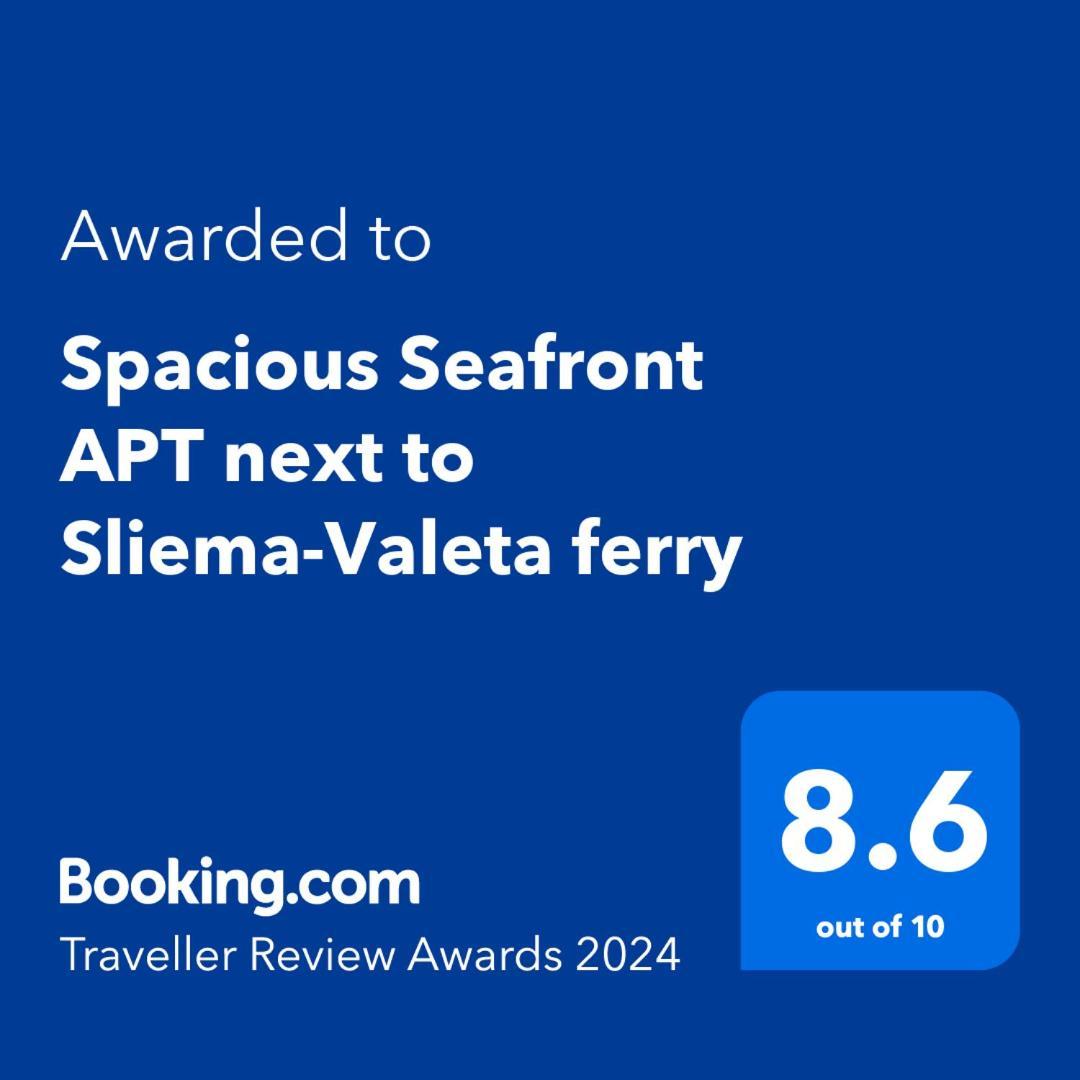 Spacious Seafront Apt Next To Sliema-Valeta Ferry Exterior photo